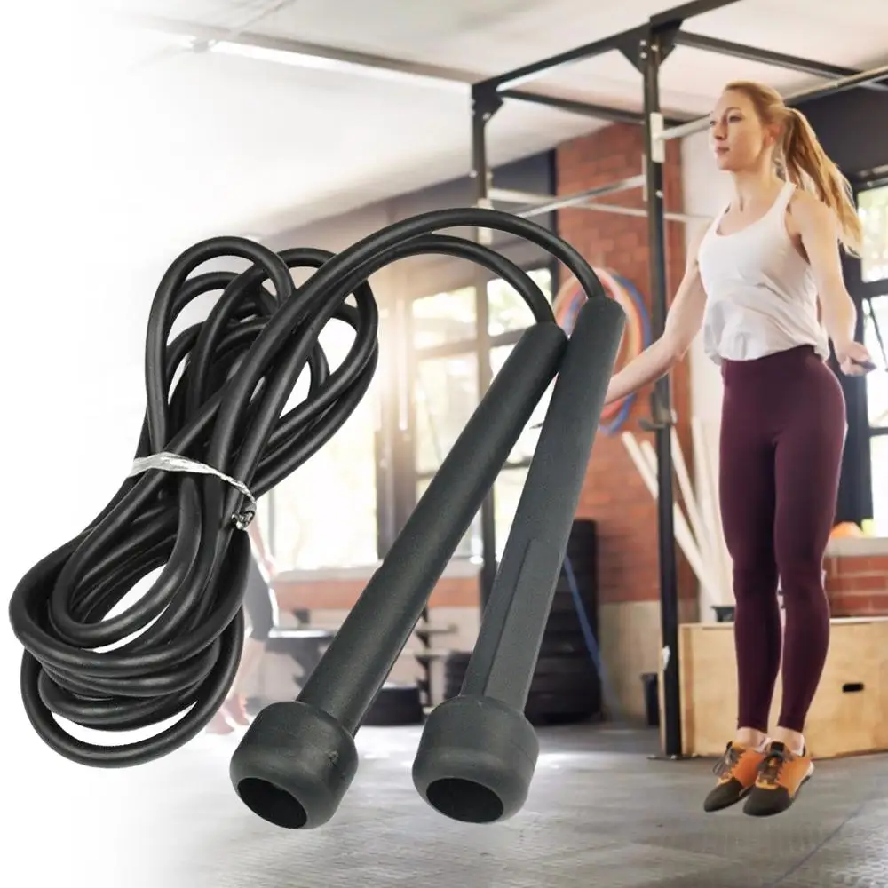 245 CM Jump Skipping Ropes PVC Adjustable Fast Speed Jump Ropes Crossfit Training Boxing Sports Exercises Black Portable
245 CM Jump Skipping Ropes PVC Adjustable Fast Speed Jump Ropes Crossfit Training Boxing Sports Exercises Black Portable