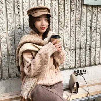 2019 Spring And Autumn Women's Jumper Sweater New Korean Sweet Loose Fashion Pullover Thick O-neck Couple Knitted Sweater Woman
2019 Spring And Autumn Women's Jumper Sweater New Korean Sweet Loose Fashion Pullover Thick O-neck Couple Knitted Sweater Woman