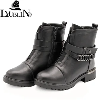 Snow Boots Women 2019 Classic Heels Leather Non-slip Boots Warm Fur Plush Insole Ankle Boot Female Zipper Shoes Student Winter
Snow Boots Women 2019 Classic Heels Leather Non-slip Boots Warm Fur Plush Insole Ankle Boot Female Zipper Shoes Student Winter