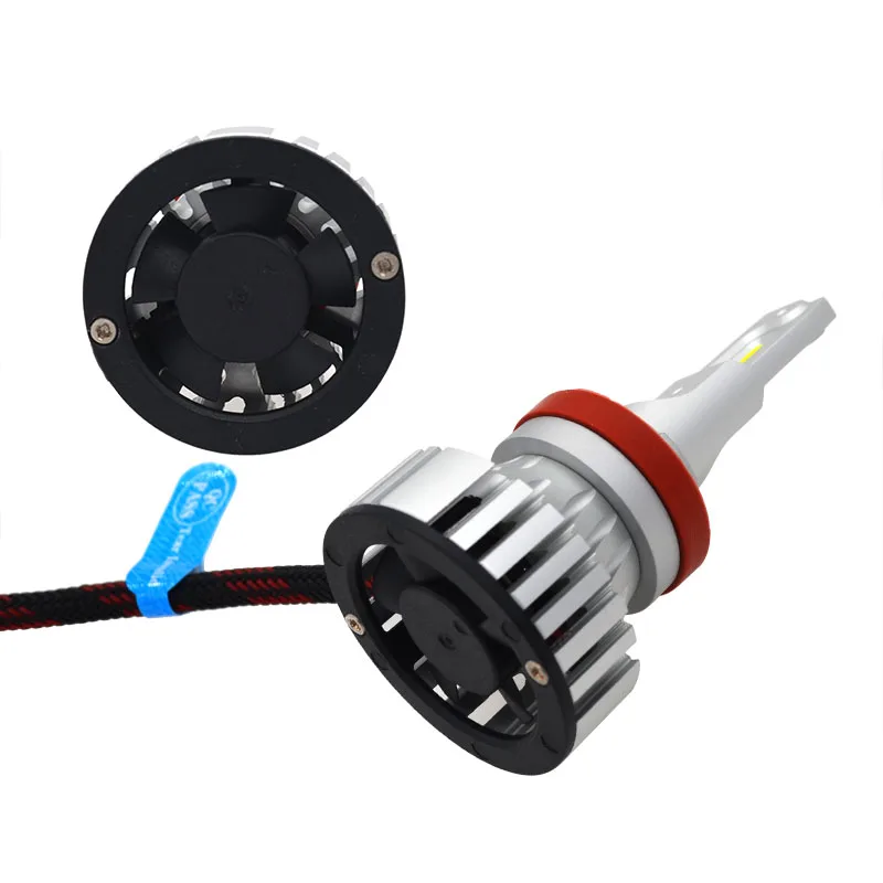 HIDLT 2020 New F2 Car LED Headlight H4 Auto Lamp Bulbs 72W 12000LM 6500K H7 H11 HB3 9005 HB4 9006 CSP Chips Turbo Fan LED Fog Light (1)
