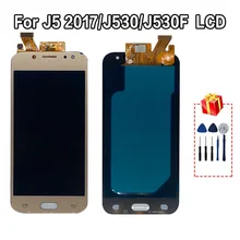 Ensemble écran tactile LCD Super Amoled, 100% pouces, pour Samsung Galaxy J5 2017 J530 J530F=