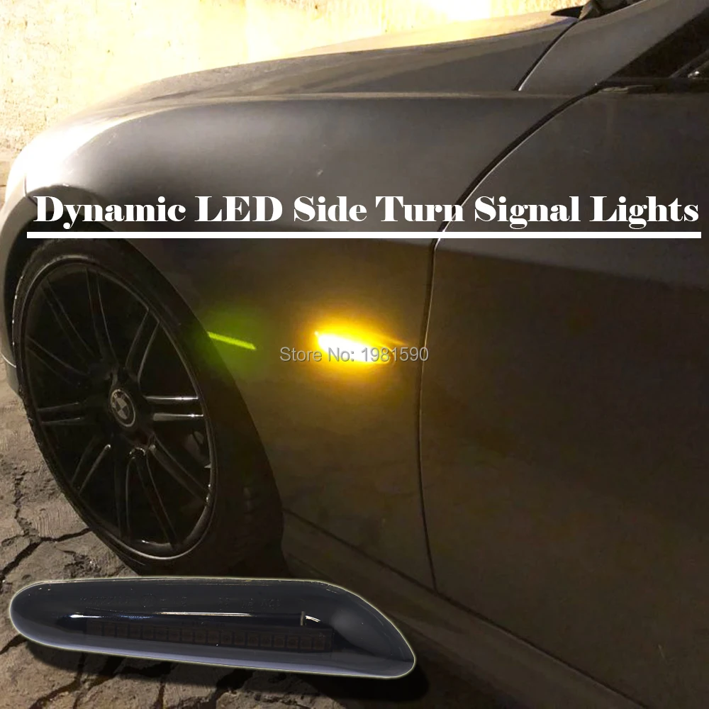 2pcs led side marker dynamic turn signal indicator lights for BMW F10 X3 E83 X1 E84 X5 E53 E34 E36 E39 E46 E60 E61 E81 E82 E87
2pcs led side marker dynamic turn signal indicator lights for BMW F10 X3 E83 X1 E84 X5 E53 E34 E36 E39 E46 E60 E61 E81 E82 E87