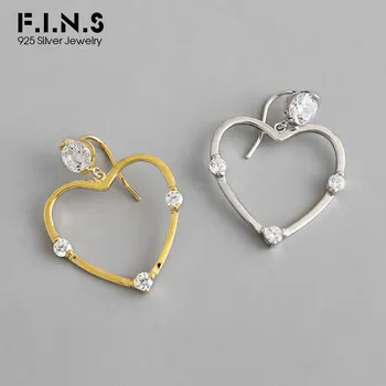 F.I.N.S Korean S925 Sterling Silver Earrings Two-tone INS Love Heart Zircon Female Earrings Fashion Jewelry Womens Accessories
F.I.N.S Korean S925 Sterling Silver Earrings Two-tone INS Love Heart Zircon Female Earrings Fashion Jewelry Womens Accessories