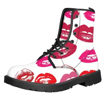 Custom Image / LOGO Sexy Lips Print Women Martin Boot Platform Shoes Female Motorcycle Ankle Snow Boots For Woman Botas mujer 
Custom Image / LOGO Sexy Lips Print Women Martin Boot Platform Shoes Female Motorcycle Ankle Snow Boots For Woman Botas mujer