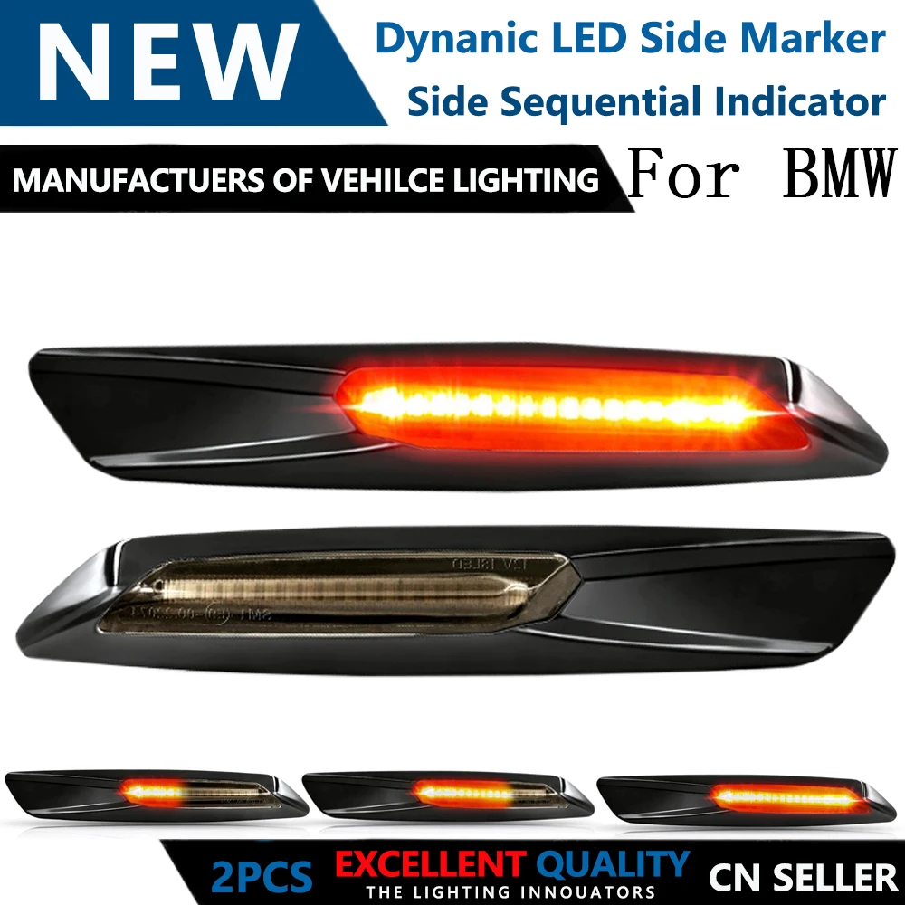 2Pcs LED Dynamic Flowing Side Marker light Cars Turn Signal Amber lights for BMW 3series E92 E93 E90 E91 5series E60 E61
2Pcs LED Dynamic Flowing Side Marker light Cars Turn Signal Amber lights for BMW 3series E92 E93 E90 E91 5series E60 E61