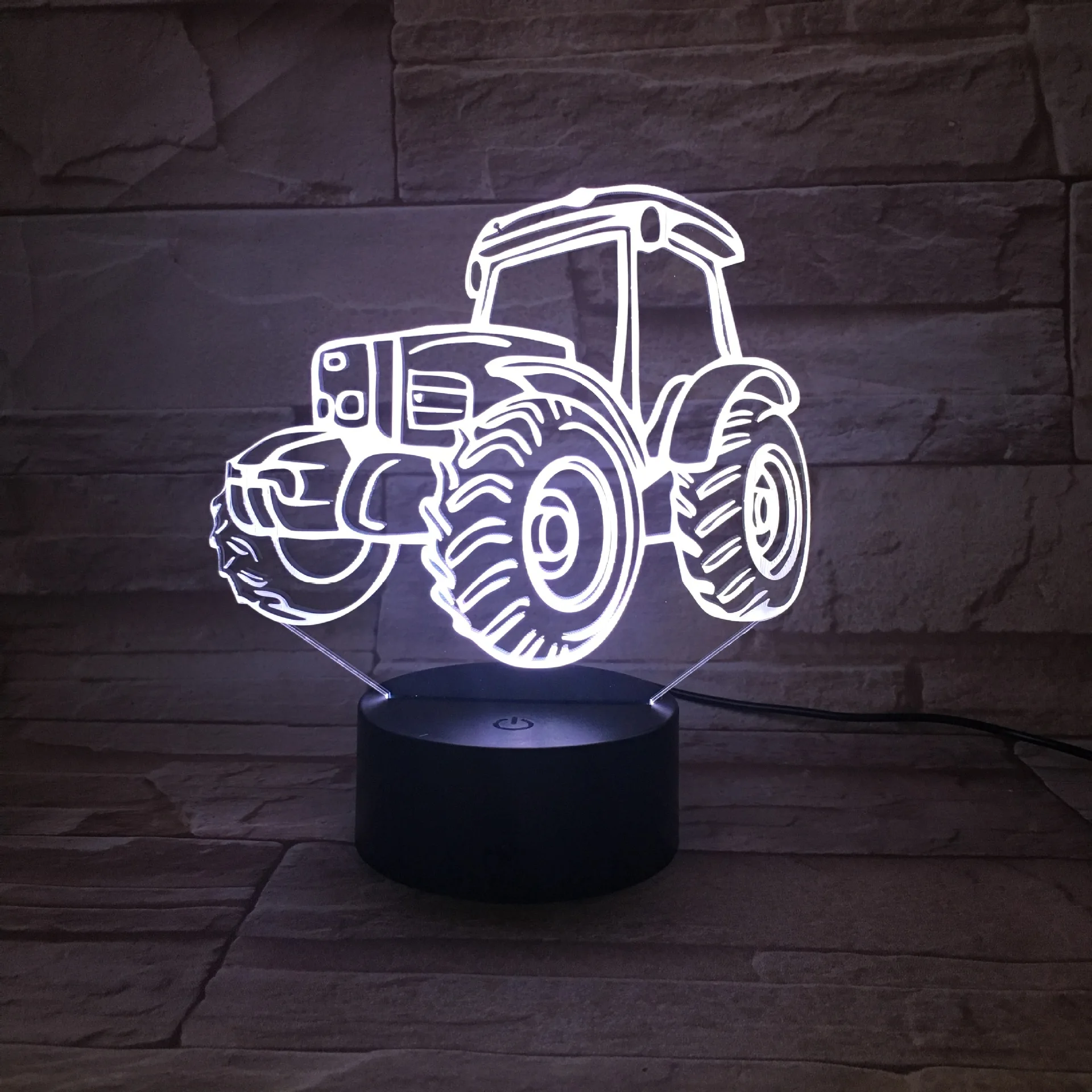 Creative Tractor Colorful 3D Night Lamp Colorful Touch Control Remote Control 3D LED Visual Lamp Small Table Lamp
Creative Tractor Colorful 3D Night Lamp Colorful Touch Control Remote Control 3D LED Visual Lamp Small Table Lamp