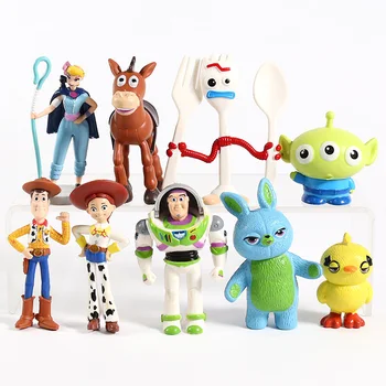 Toy Story 4 Woody Jessie Bo Peep Buzz Lightyear Alien Bullseye Forky Ducky Bunny PVC Figures Kids Toys 9pcs/set
Toy Story 4 Woody Jessie Bo Peep Buzz Lightyear Alien Bullseye Forky Ducky Bunny PVC Figures Kids Toys 9pcs/set