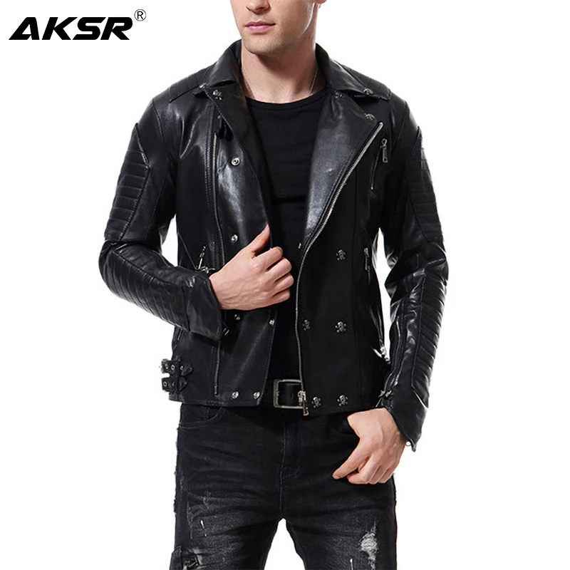 AKSR New Men's Leather Jacket Lapel Multi-Zipper Punk Style Casual Slim Coat Motorcycle Leather Faux Fur PU Jacket Hot M-5XL
AKSR New Men's Leather Jacket Lapel Multi-Zipper Punk Style Casual Slim Coat Motorcycle Leather Faux Fur PU Jacket Hot M-5XL