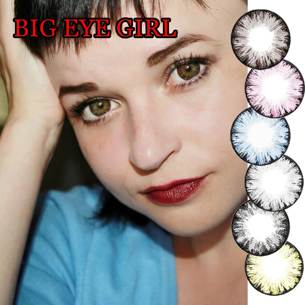 Dolly 14.5mm Contact Lenses for Eye Color 1 year use Cosmetic Contacts Natural Eyewear from 0.000 to -8.00 Big Eye Girl 6 colors
Dolly 14.5mm Contact Lenses for Eye Color 1 year use Cosmetic Contacts Natural Eyewear from 0.000 to -8.00 Big Eye Girl 6 colors