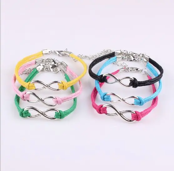 1pcs infinity handmade Women Charms Bracelets Leather Bracelet Friendship Gift 192-201
1pcs infinity handmade Women Charms Bracelets Leather Bracelet Friendship Gift 192-201