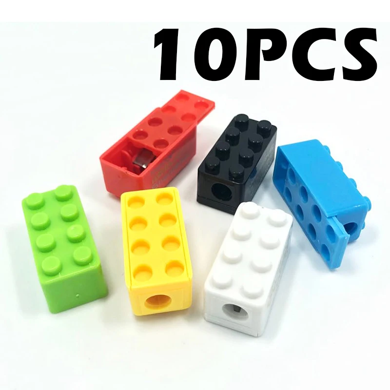 10pcs Creative Cute Cartoon Toy Building Blocks Plastic Pencil Sharpener Children Student Gift Stationery (Random Color)
10pcs Creative Cute Cartoon Toy Building Blocks Plastic Pencil Sharpener Children Student Gift Stationery (Random Color)