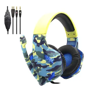 Wired Luminous Camouflage Gaming Headphone Headset for Computer Game Console Headphones
Wired Luminous Camouflage Gaming Headphone Headset for Computer Game Console Headphones