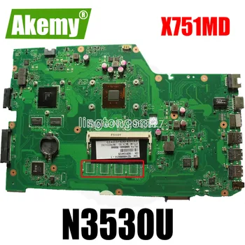 X751MD X751MJ motherboard N3530 GT820M/2GB For Asus X751MJ X751M X751MD X751MJ laptop motherboard X751MJ mainboard test 100% ok
X751MD X751MJ motherboard N3530 GT820M/2GB For Asus X751MJ X751M X751MD X751MJ laptop motherboard X751MJ mainboard test 100% ok
