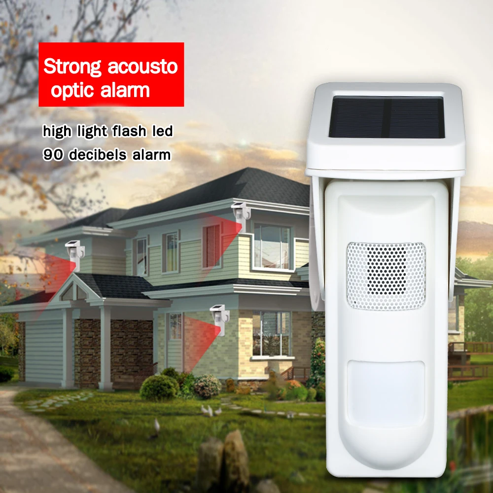 On-site Alarm PIR Alertor Battery/Solar Operated Outdoor Wireless PIR Sensor Detector with 2pcs Keyfob Remote Controller
On-site Alarm PIR Alertor Battery/Solar Operated Outdoor Wireless PIR Sensor Detector with 2pcs Keyfob Remote Controller