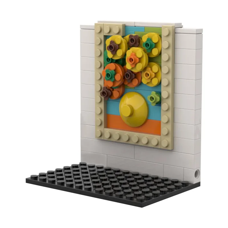 MOC-52297 Sunflowers Van Gogh Pixel Art Bricks Small particle building block World Famous Painter Educational Toy
MOC-52297 Sunflowers Van Gogh Pixel Art Bricks Small particle building block World Famous Painter Educational Toy