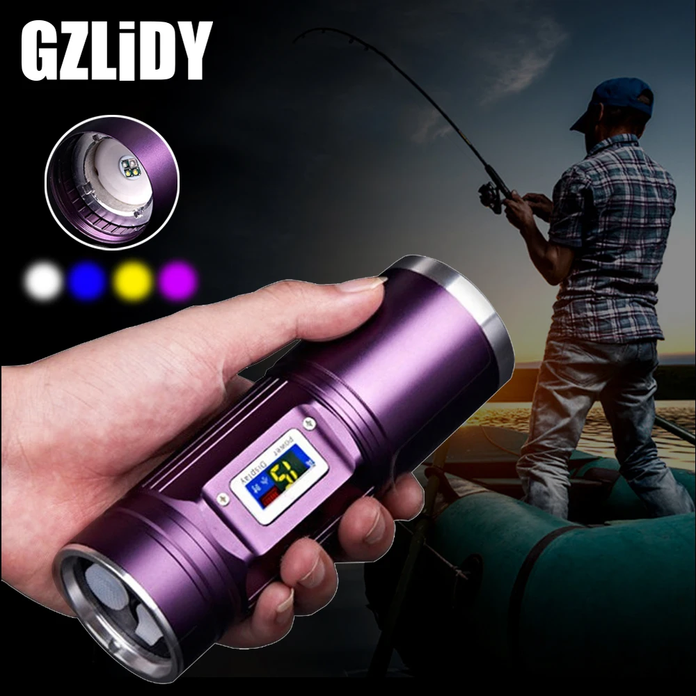 Powerful Portable LED Flashlight 4 Color Q5 LED Rechargeable Fishing Light Support Zoom with Battery Display Waterproof Torch
Powerful Portable LED Flashlight 4 Color Q5 LED Rechargeable Fishing Light Support Zoom with Battery Display Waterproof Torch