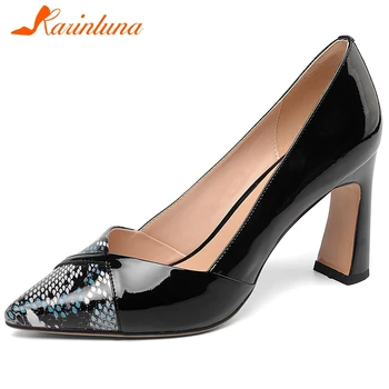 karinluna New Fashion 2020 Patent Leather Strange Style shoes woman pumps female Pointed Toe Platform lady pumps women shoes
karinluna New Fashion 2020 Patent Leather Strange Style shoes woman pumps female Pointed Toe Platform lady pumps women shoes