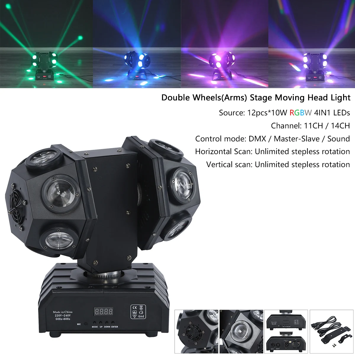 RGBW 120W Beam LED Stage Moving Head Light Double Arm DMX512 Lazer Unit DJ Party
RGBW 120W Beam LED Stage Moving Head Light Double Arm DMX512 Lazer Unit DJ Party