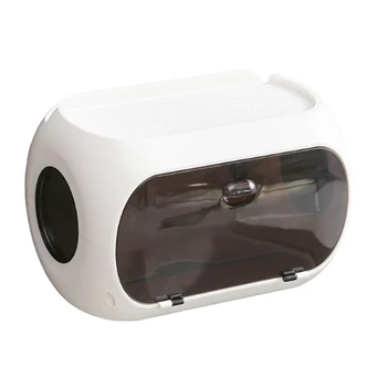 Waterproof Bathroom Paper Holder Wall Mounted Toilet Paper Storage Box Multifunction Tissue Dispenser with Magnetic Switch
Waterproof Bathroom Paper Holder Wall Mounted Toilet Paper Storage Box Multifunction Tissue Dispenser with Magnetic Switch