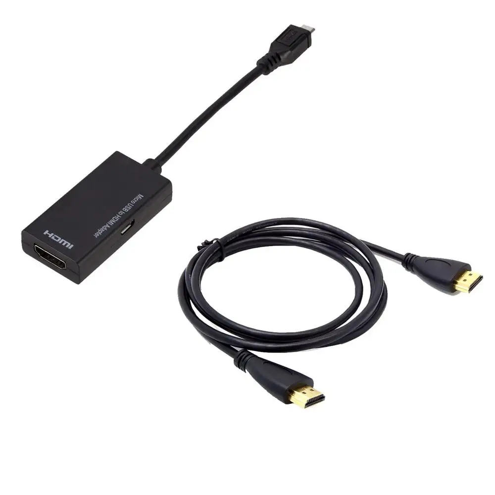 Micro USB To HDMI Adapter Cable Male to Female 1080P HD for MHL Device HDTV Adapters For Samsung Huawei with 3M | Электроника