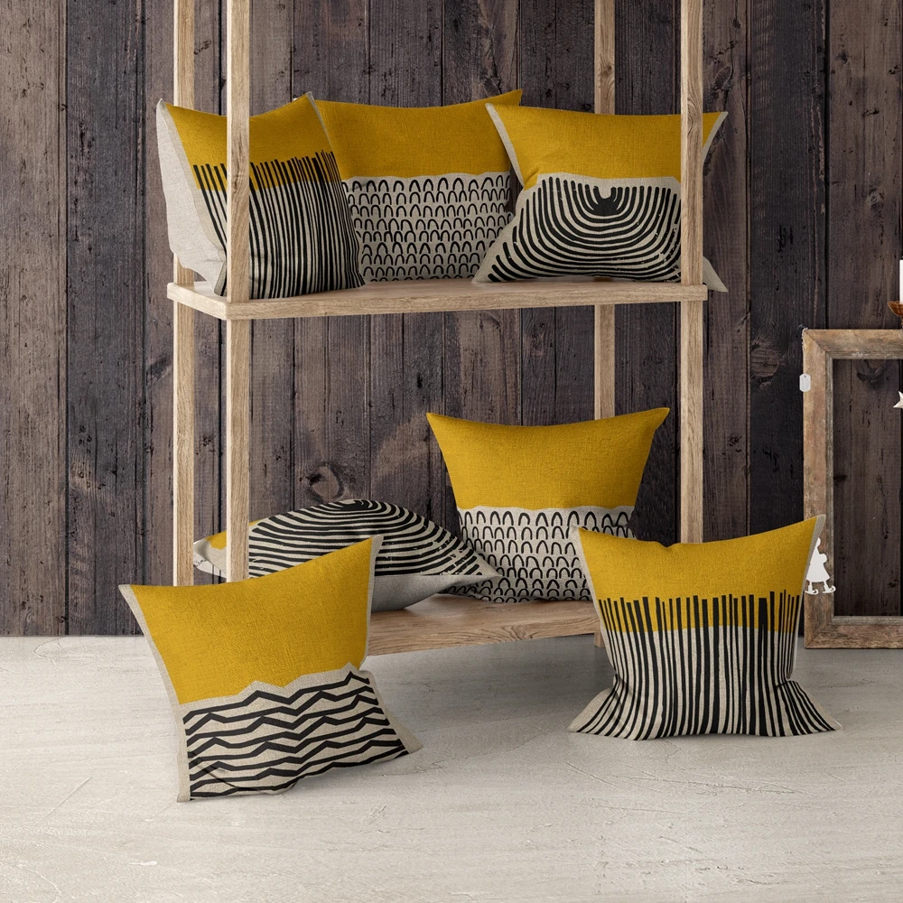 Scandinavian Style Cushion Cover Decorative Pillow Case 45*45 Yellow Pillowcase Car Seat Linen Home Decoration for Sofa
Scandinavian Style Cushion Cover Decorative Pillow Case 45*45 Yellow Pillowcase Car Seat Linen Home Decoration for Sofa