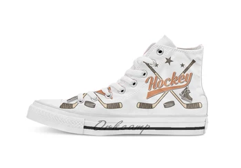 Hockey breathable Casual High Top lace-up Canvas shoes sneakers Drop shipping 
Hockey breathable Casual High Top lace-up Canvas shoes sneakers Drop shipping