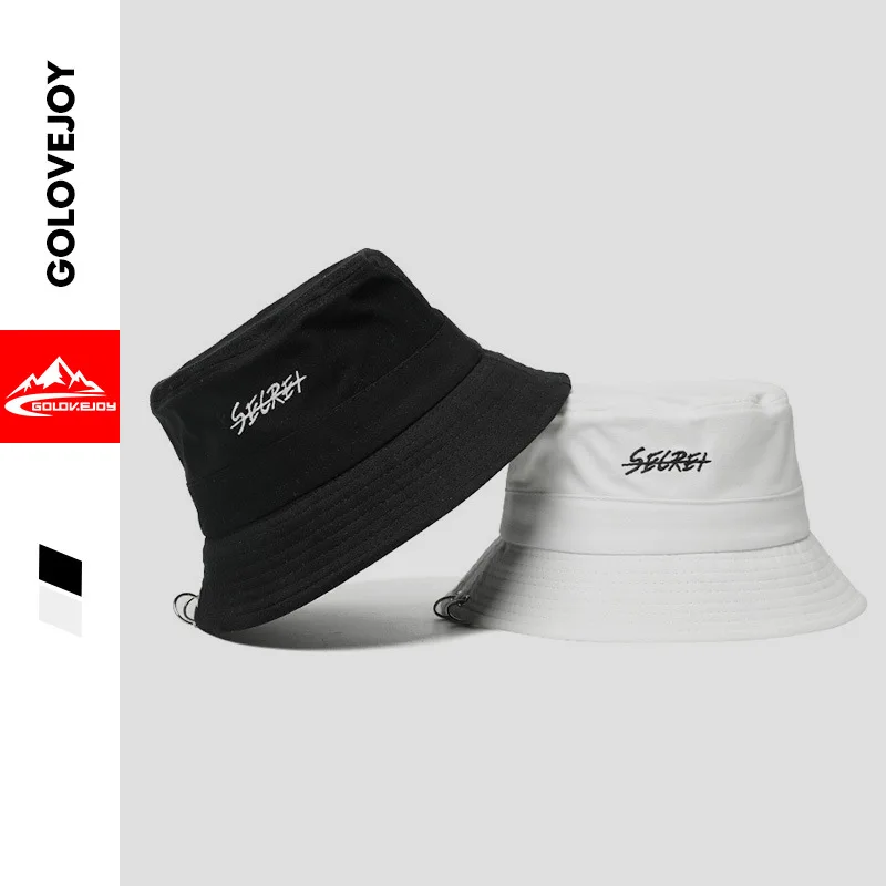 Hat Men's Summer Korean-style Popular Brand Versatile Bucket Hat Outing Bucket Hat Street Harajuku Cool Iron Hoop Topee 
Hat Men's Summer Korean-style Popular Brand Versatile Bucket Hat Outing Bucket Hat Street Harajuku Cool Iron Hoop Topee