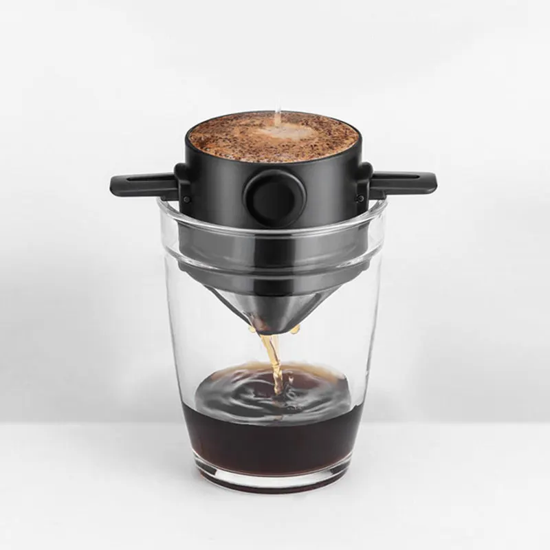 Reusable Coffee Filter Cup Foldable Stainless Steel Drip Tea Holder Funnel Baskets Stand Coffee Dripper Without Filter Paper
Reusable Coffee Filter Cup Foldable Stainless Steel Drip Tea Holder Funnel Baskets Stand Coffee Dripper Without Filter Paper