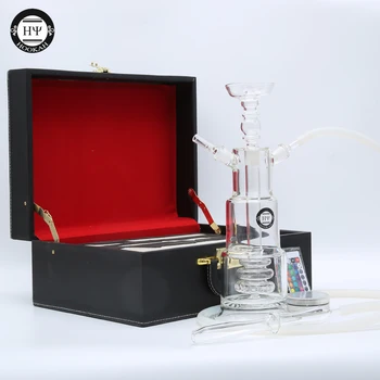 New design led tower glass hookah shisha with leather bag birthday gift carry case shisha chicha
New design led tower glass hookah shisha with leather bag birthday gift carry case shisha chicha
