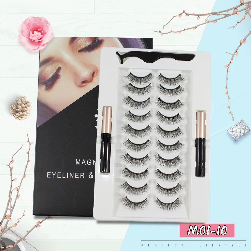 Magnetic eyelashes and eyeliner set natural mink 10 pair Waterproof False Eyelashes Magnet Extension Liquid Eyeliner&Tweezer Set
Magnetic eyelashes and eyeliner set natural mink 10 pair Waterproof False Eyelashes Magnet Extension Liquid Eyeliner&Tweezer Set