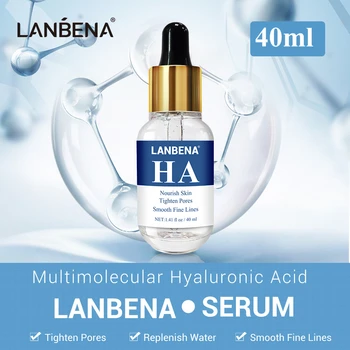 LANBENA Hyaluronic Acid Moisturizing Serum Smooth Fine Lines Acne Treatment Repairing Tighten Pores Anti Anging Skin Care 40ml
LANBENA Hyaluronic Acid Moisturizing Serum Smooth Fine Lines Acne Treatment Repairing Tighten Pores Anti Anging Skin Care 40ml