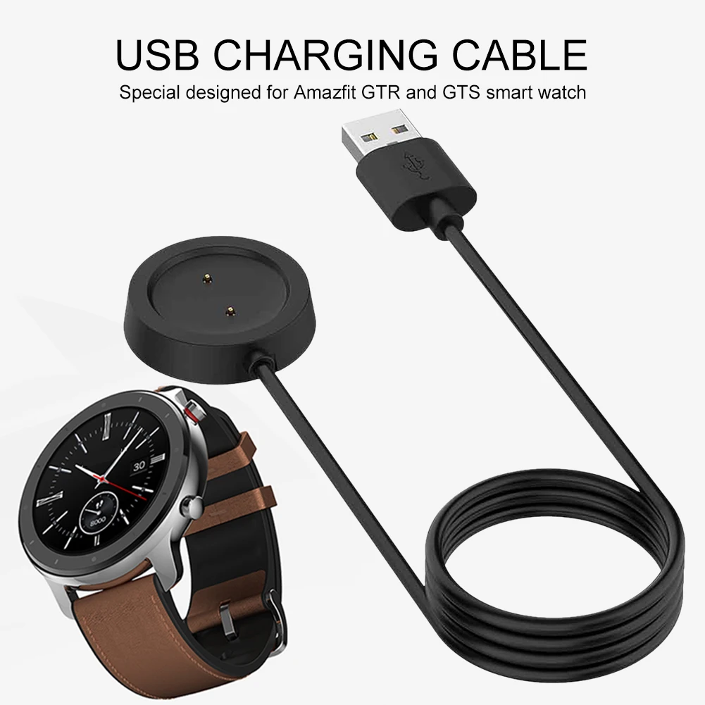 Portable USB Watch Charger Base 1m Magnetic Fast Charging Cord Cable Smart Bracelet Charging Dock For Huami Amazfit GTS / GTR
Portable USB Watch Charger Base 1m Magnetic Fast Charging Cord Cable Smart Bracelet Charging Dock For Huami Amazfit GTS / GTR