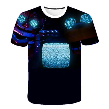 HOT! 3D Printing Five Nights at Freddy's Game Pattern Boys T-shirt Cute Girls Short Sleeve 3D Funny Children's Clothes 
HOT! 3D Printing Five Nights at Freddy's Game Pattern Boys T-shirt Cute Girls Short Sleeve 3D Funny Children's Clothes