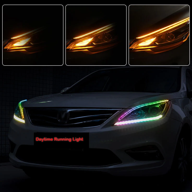 2pcs Multicolor Ultrafine Cars DRL LED Daytime Running Lights Turn Signal Guide Strip For Headlight Car Lamp Assembly For Auto
2pcs Multicolor Ultrafine Cars DRL LED Daytime Running Lights Turn Signal Guide Strip For Headlight Car Lamp Assembly For Auto