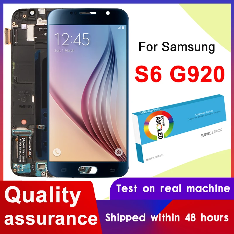 Оригинальный Super AMOLED ЖК-дисплей 5 1 дюйма для Samsung Galaxy S6 G920 SM-G920F G920F дисплей с