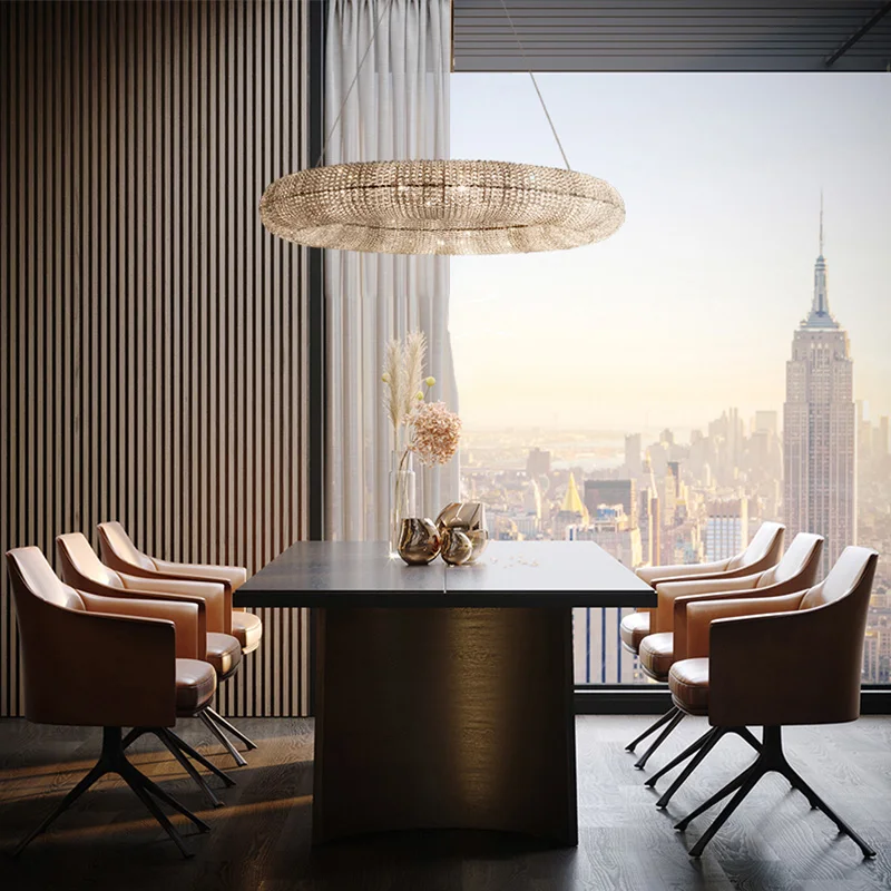 Sonderaktion 40 Off Kristall Perle Luxus Kronleuchter Wohnzimmer Amerikanischen Runde Led Hangen Licht Esszimmer Schlafzimmer Villa Lobby Anhanger Lampe Silber Gold