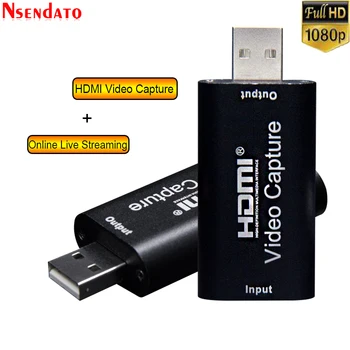 Mini 4K 1080P HDMI To USB 2.0 USB2.0 Video Capture Card Phone Game Recording Box for PC Youtube OBS DVD Live Streaming Broadcast
Mini 4K 1080P HDMI To USB 2.0 USB2.0 Video Capture Card Phone Game Recording Box for PC Youtube OBS DVD Live Streaming Broadcast