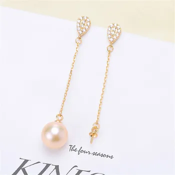 DIY Pearl Stud Earrings Holder S925 Sterling Silver Earrings Settings Women DIY Earrings Jewelry Findings
DIY Pearl Stud Earrings Holder S925 Sterling Silver Earrings Settings Women DIY Earrings Jewelry Findings