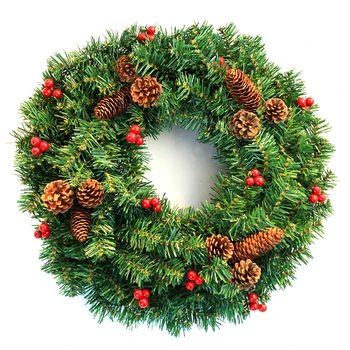 40/50cm Christmas Wreath Door Decoration Artificial Pine Cone Pendant Green Wall Decor Wreath Decor
40/50cm Christmas Wreath Door Decoration Artificial Pine Cone Pendant Green Wall Decor Wreath Decor