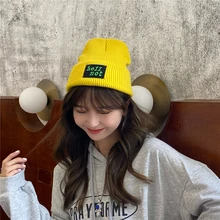 Woolen Hat Women Autumn and Winter Casual Letters Knitted Hat Warm Patch Hat Cold Hat Trendy Fashion
Woolen Hat Women Autumn and Winter Casual Letters Knitted Hat Warm Patch Hat Cold Hat Trendy Fashion