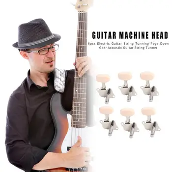 6pcs Guitar String Tunners Delicate Design Folk Guitar String Tunner Acoustic Guitar Machine Head String Tunning Pegs 
6pcs Guitar String Tunners Delicate Design Folk Guitar String Tunner Acoustic Guitar Machine Head String Tunning Pegs