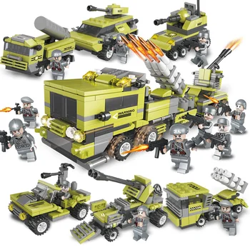 657PCS 6in1 DIY Classic Military Team Series Building Blocks Creative Tank Explosion-proof Car Children's Educational Toys
657PCS 6in1 DIY Classic Military Team Series Building Blocks Creative Tank Explosion-proof Car Children's Educational Toys