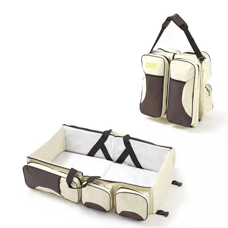Portable Waterproof Diaper Bag Foldable Baby Cribs Bed Multifunction 3 In 1 Bags Travel Mummy Shoulder Bag Nappy Nursing Bag
Portable Waterproof Diaper Bag Foldable Baby Cribs Bed Multifunction 3 In 1 Bags Travel Mummy Shoulder Bag Nappy Nursing Bag