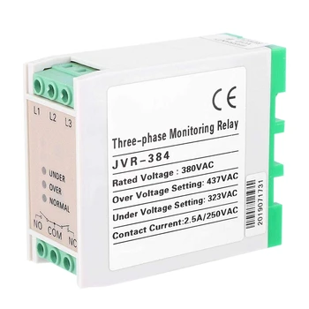 Overvoltage & Undervoltage Protector 3 Phase Power Supply Monitoring Relay 380VAC
Overvoltage & Undervoltage Protector 3 Phase Power Supply Monitoring Relay 380VAC