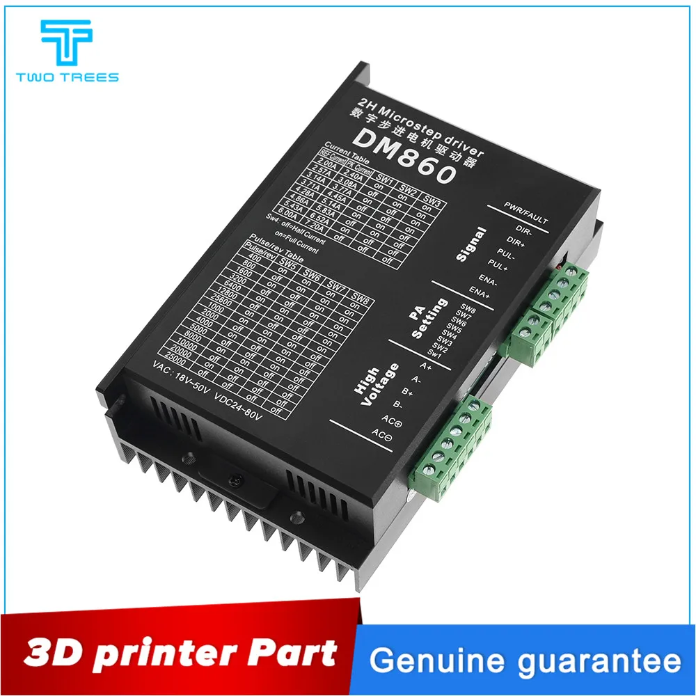 Stepper motor driver controller DM860/DM860H microstep motor brushless DC motor shell for 57 86 stepper motor Nema23 34
Stepper motor driver controller DM860/DM860H microstep motor brushless DC motor shell for 57 86 stepper motor Nema23 34