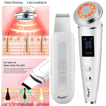 EMS LED Photon Skin Rejuvenation Electric Facial Massager + Ultrasonic Vibration Scrubber Deep Face Pore Cleaner Lifting Beauty
EMS LED Photon Skin Rejuvenation Electric Facial Massager + Ultrasonic Vibration Scrubber Deep Face Pore Cleaner Lifting Beauty