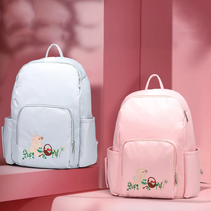 Mummy bag backpack multi-function large capacity maternal and child package mother out of the backpack embroidery travel bag
Mummy bag backpack multi-function large capacity maternal and child package mother out of the backpack embroidery travel bag