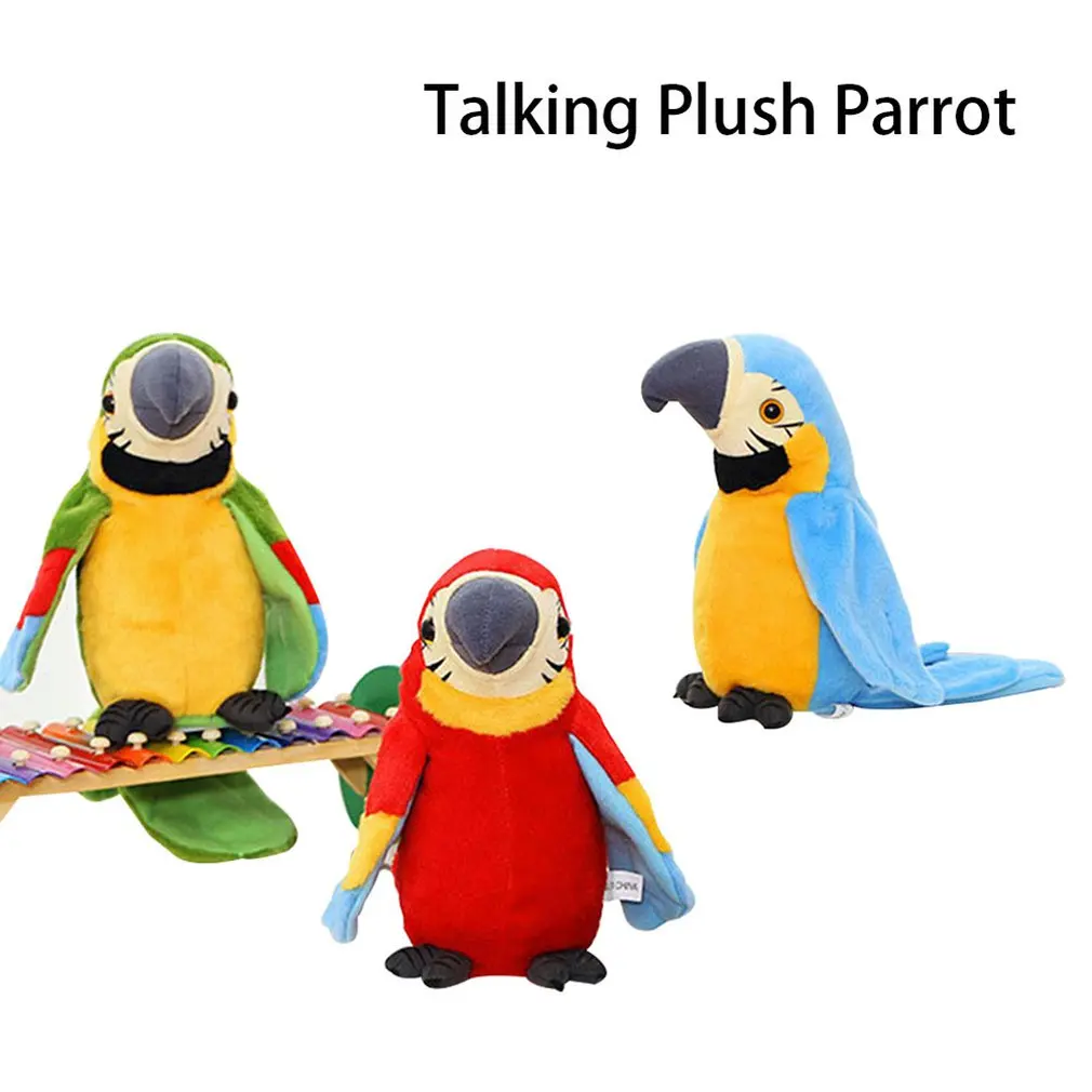 Electric Plush Recording Talk Log Cute Parrot Repetitions Wavy Wings Electric Simulation Parrot Toy Macaw Cute Kid Gift
Electric Plush Recording Talk Log Cute Parrot Repetitions Wavy Wings Electric Simulation Parrot Toy Macaw Cute Kid Gift