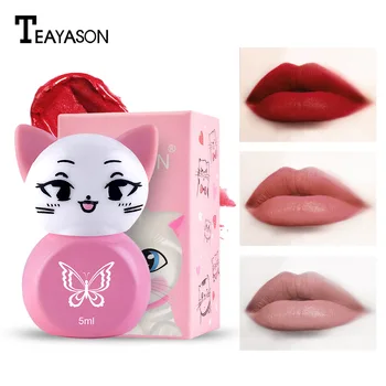 1Pc 2020 Matte Liquid Lipstick Cat Shaped Velve Lip Gloss Non-stick Cup No-fade Waterproof Red Lipsticks Makeup Lip Sticks Women
1Pc 2020 Matte Liquid Lipstick Cat Shaped Velve Lip Gloss Non-stick Cup No-fade Waterproof Red Lipsticks Makeup Lip Sticks Women