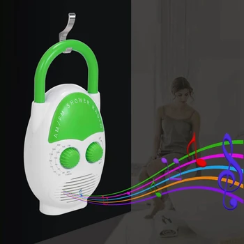 Music AM FM Fashion Battery Powered Home Shower Radio Gift Bathroom Large Button Insert Card Top Handle Mini Waterproof Speaker
Music AM FM Fashion Battery Powered Home Shower Radio Gift Bathroom Large Button Insert Card Top Handle Mini Waterproof Speaker